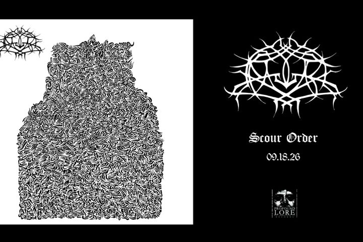 Krallice’ın Scour Order albüm kapağını içeren Living Useless Ritual duyuru görseli.