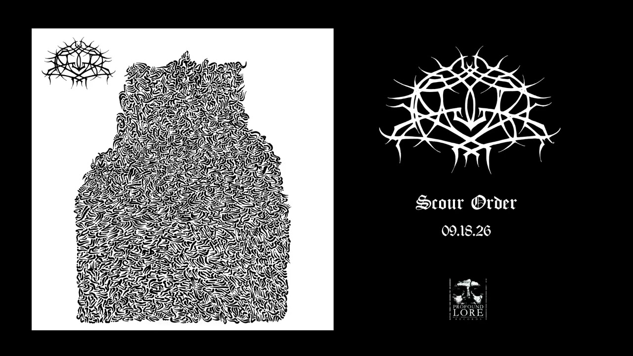 Krallice’ın Scour Order albüm kapağını içeren Living Useless Ritual duyuru görseli.